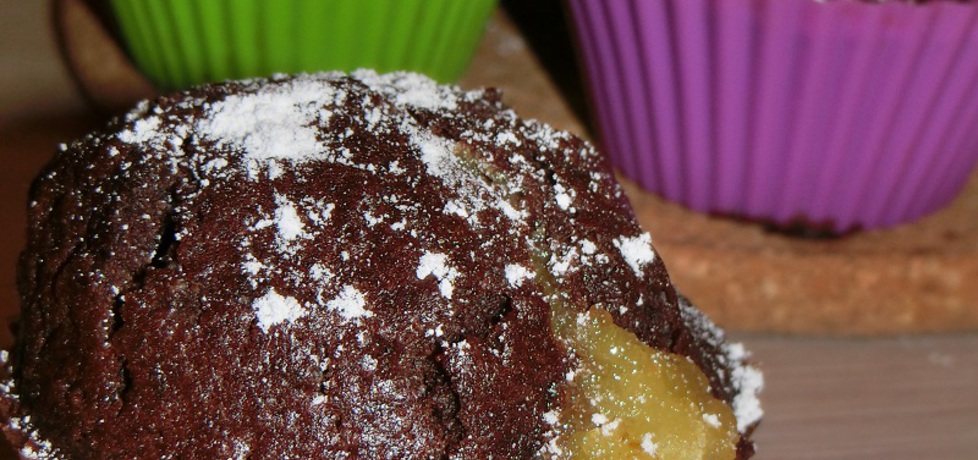 Muffiny kakaowe z cytrynowym nadzieniem (autor: w