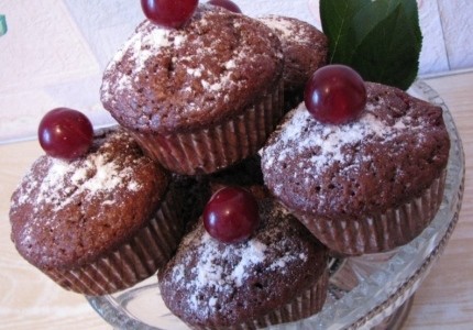 Muffinki czeko-wiśniowe