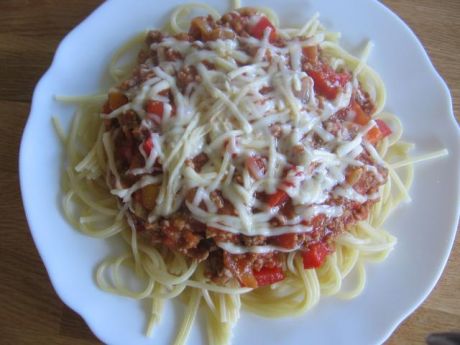 Przepis  spagetti bolognese na ostro przepis