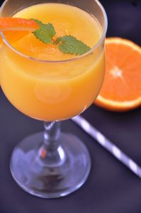 Kisiel z soku z pomarańczy