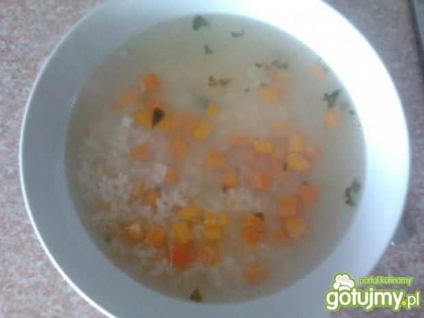 Zupy: zupa ryżowa na rosole