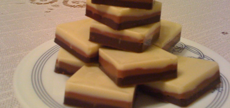 Trójkolorowe domowe czekoladki (autor: rjustysia)