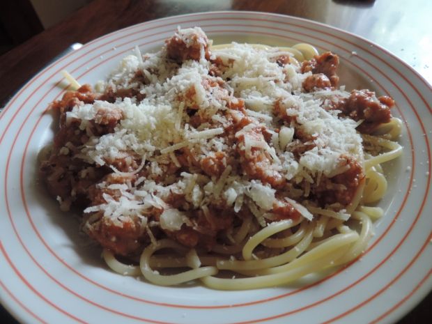 Przepis  spaghetti z papryką przepis