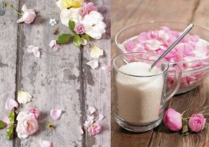 Płatki róży w cukrze  prosty przepis i składniki