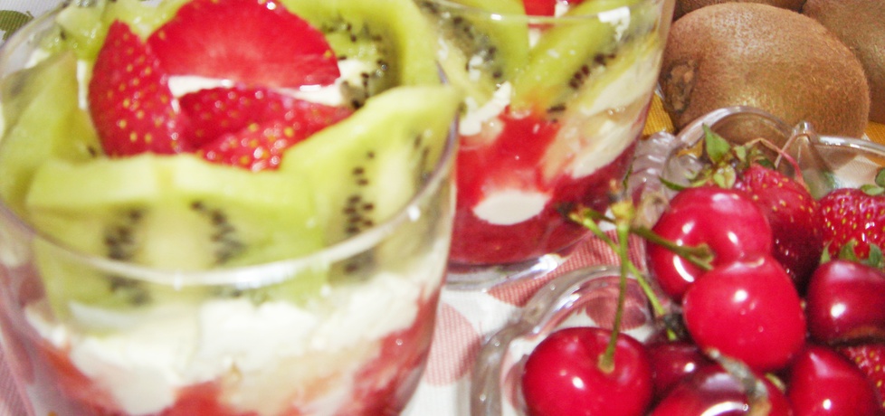 Mocno owocowy deser z serkiem mascarpone (bez cukru) (autor ...