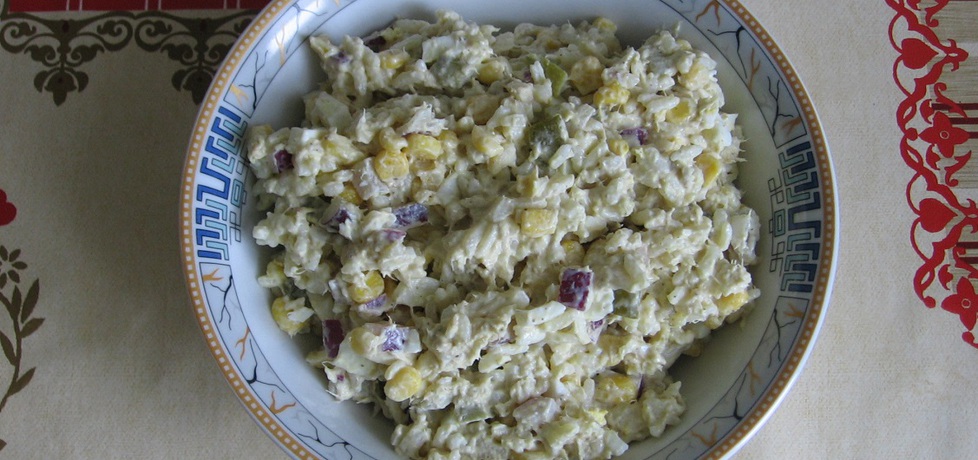 Sałatka z ryżem i wędzoną makrelą (autor: ania321 ...