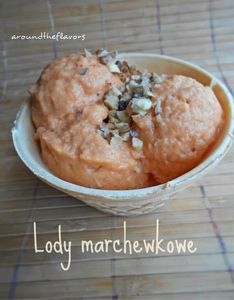 Lody marchewkowe