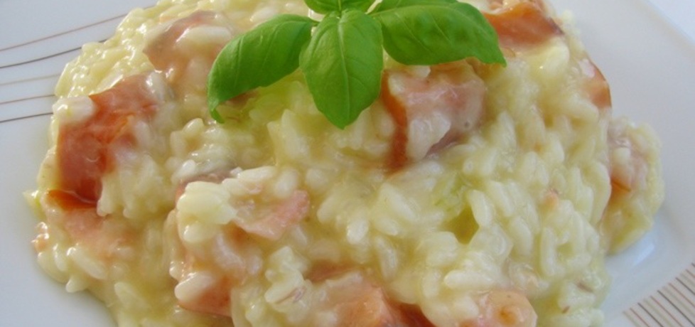 Risotto z wędzonym łososiem (autor: panimisiowa)