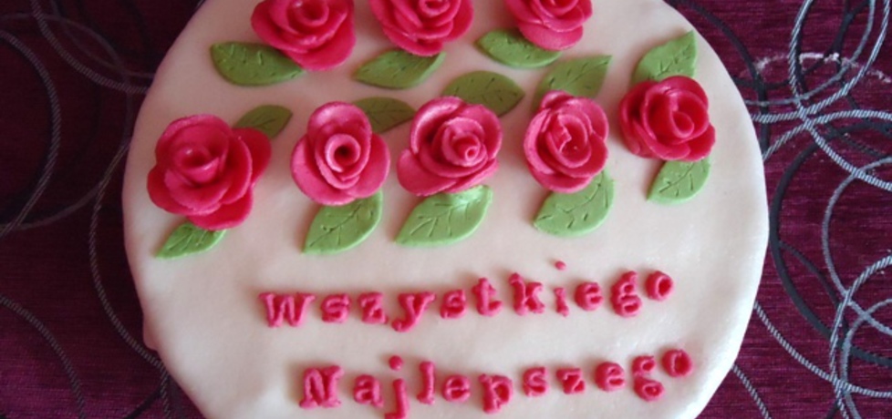 Tort urodzinowy z różyczkami (autor: ilka86)