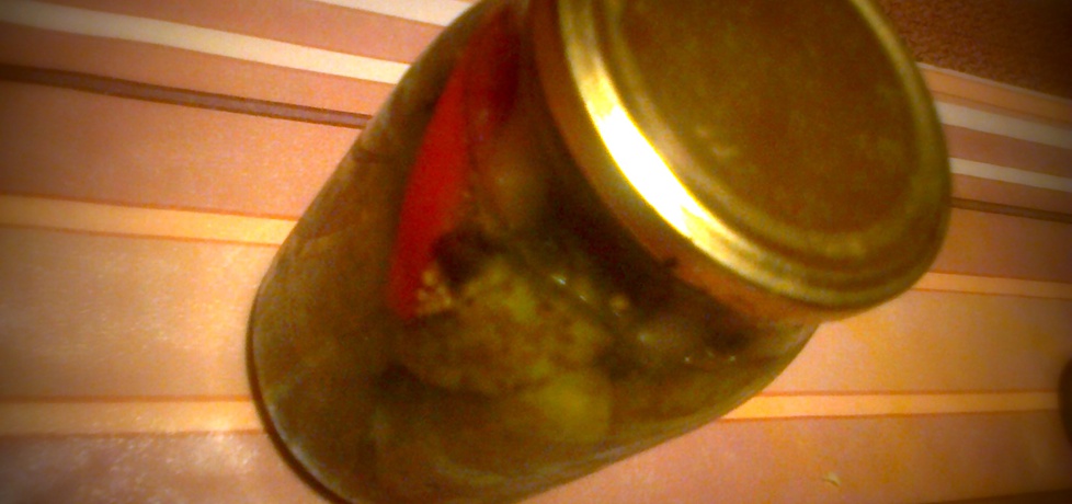 Ogórki konserwowe z cebulą i papryką czerwoną (autor: miroslawa5 ...