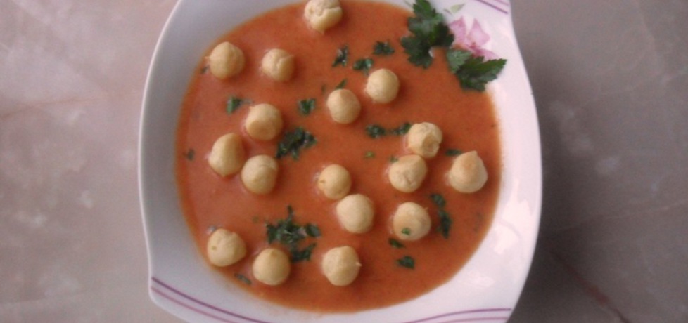 Zupa pomidorowa z groszkiem ptysiowym (autor: renatazet ...