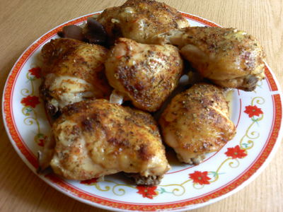 Ćwiartki kurczaka z piekarnika
