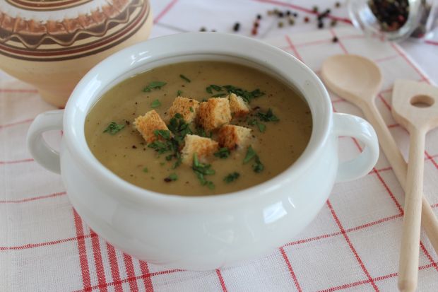 Przepis  krem z ziemniaków i suszonych grzybów przepis