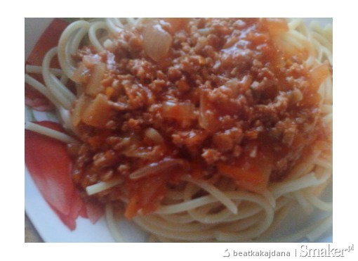 Spaghetti mięsno- warzywne