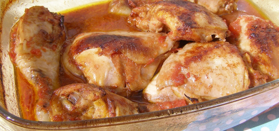 Pieczone udka kurczaka w meksykańskiej nucie... (autor: w