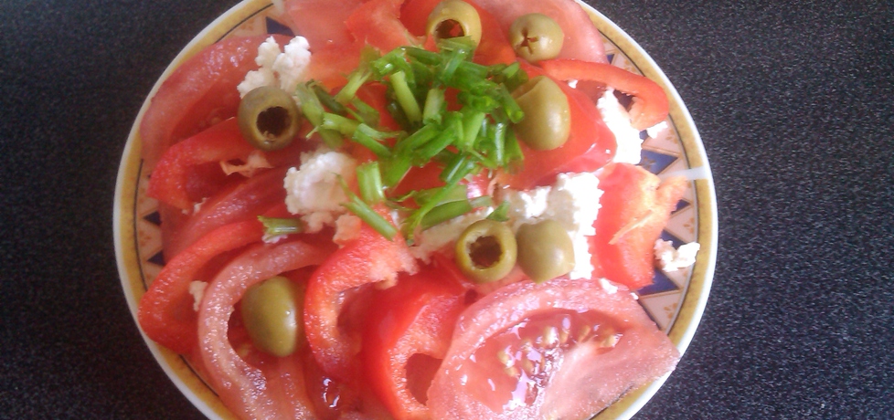 Sałatka pomidorowa z papryką i serem (autor: gracer ...
