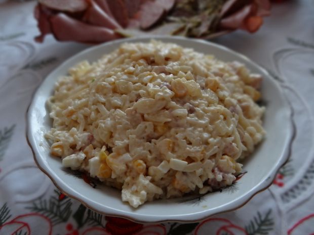 Przepis  sałatka makaronowa w kształcie ryżu przepis