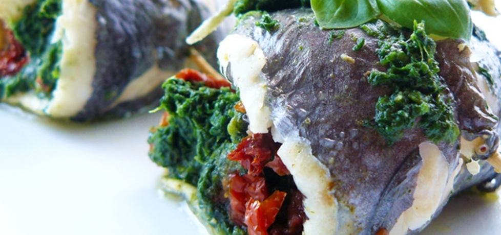 Ryba na parze ze szpinakiem i suszonymi pomidorami (autor: ostra ...