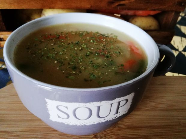 Przepis  warzywna zupa z kaszą jęczmienną przepis