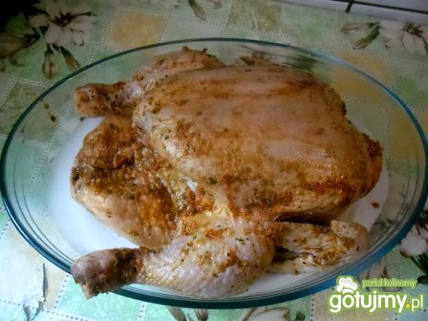 Przepis  kurczak pieczony na soli przepis