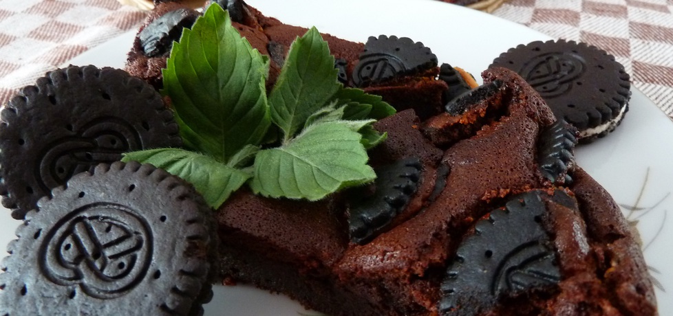 Brownie z ciasteczkami orito (autor: malami89)
