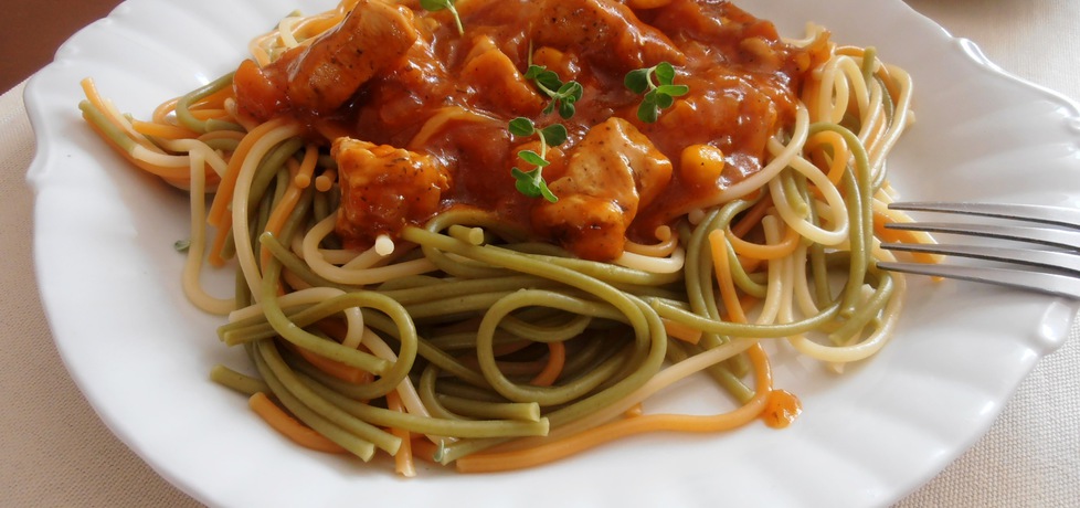 Diabelskie spaghetti trójkolorowe (autor: 2milutka)