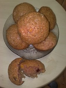 Muffiny z mandarynką, żurawiną i cynamonem