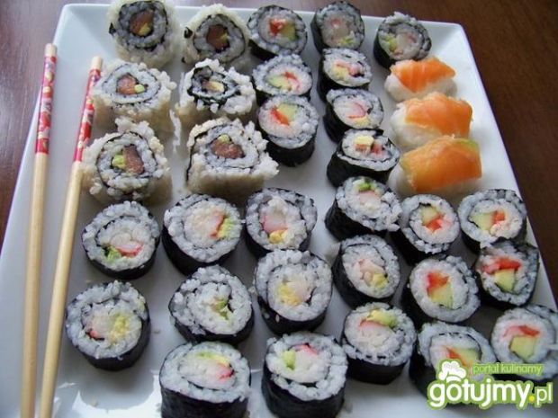 Przepis  talerz pełen sushi przepis
