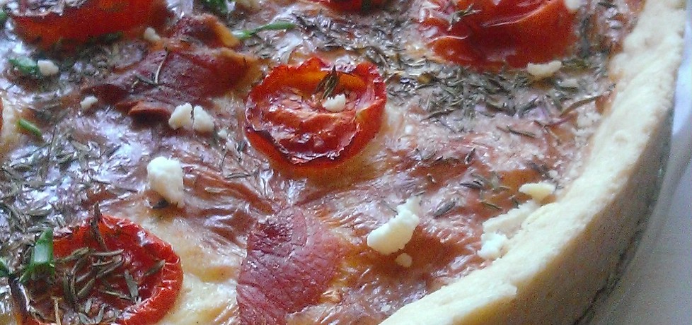 Tarta z pomidorkami i serem feta (autor: betina45)