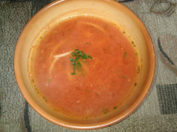 Przepis  zupa pomidorowa na skrzydełkach przepis