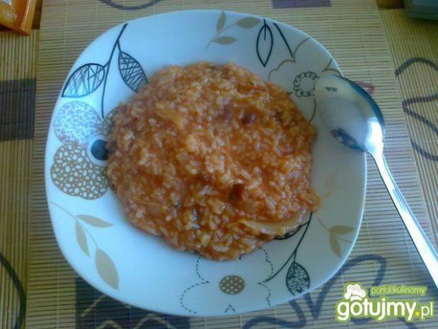 Przepis  ryż na słodko z pekińską kapustką przepis