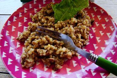 Kaszowe risotto z leśnych grzybów