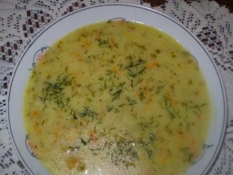 Przepis  zupa ogórkowa z ryżem : przepis