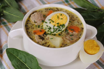 Szczawiowa zupa