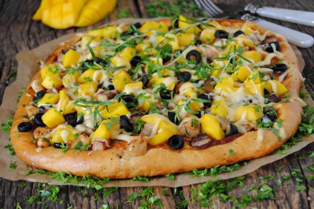 Przepis  pizza z mango przepis