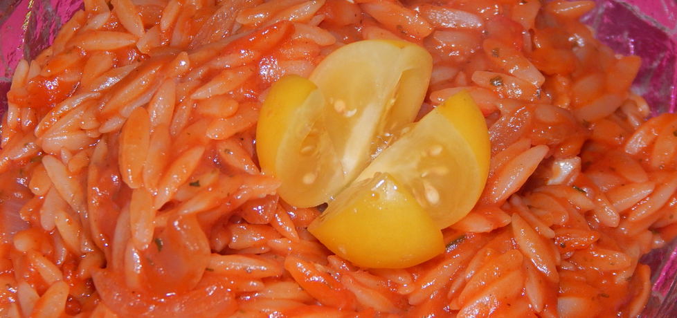 Makaron orzo w sosie pomidorowym a'la risotto (autor: habibi ...