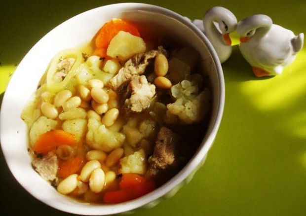 Przepis  zupa sojowa z kalafiorem przepis