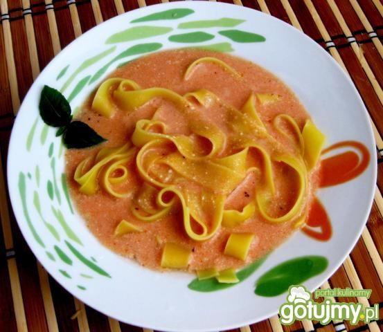 Przepis  zupa pomidorowa z makaronem 3 przepis