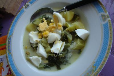 Kryzysowa zupa z młodego kalafiora