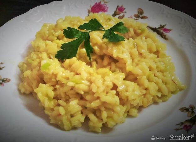 Risotto z porem i szafranem