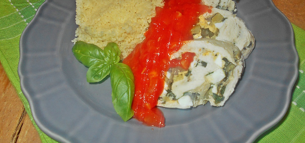 Kurczak z jajkiem i sosem pomidorowym (autor: beatris ...