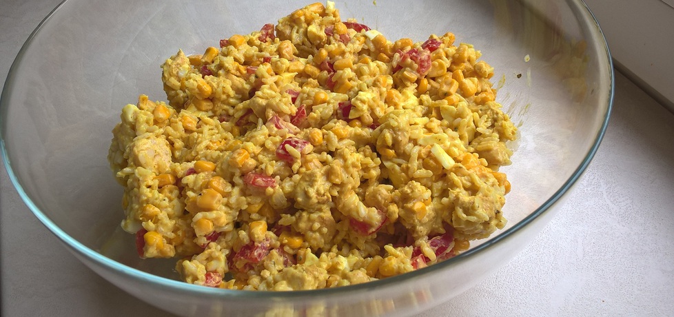 Sałatka curry z kurczakiem i ryżem (autor: ania321 ...