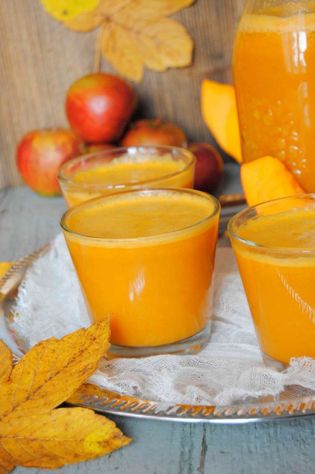 Przepis  dyniowo marchwiowy sok z jabłkami przepis