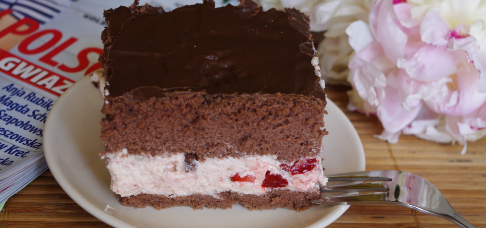 Ciasto czekoladowe z masą truskawkową (autor: marinia ...