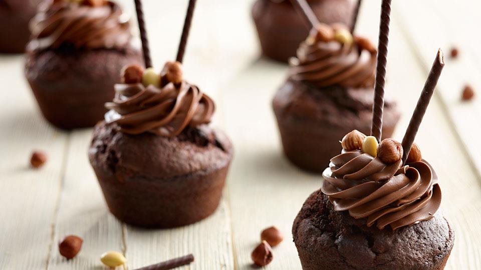 Przepis na czekoladowe muffiny z kremem