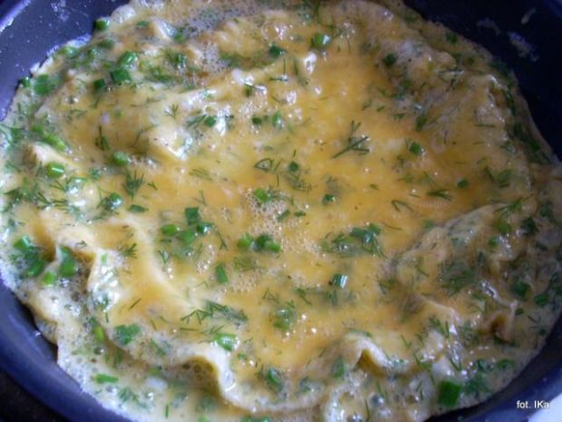 Przepis  omlet z zieleniną przepis