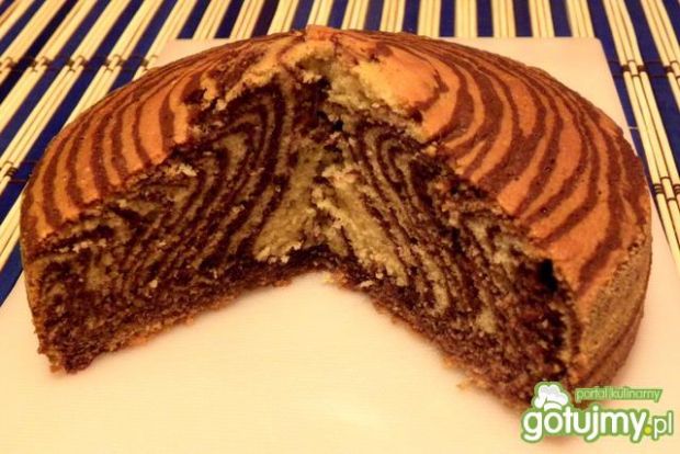 Przepis  ciasto zebra proste i smaczne przepis