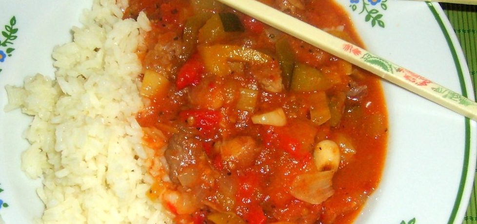 Gulasz z ryżem curry... (autor: w-mojej-kuchni)