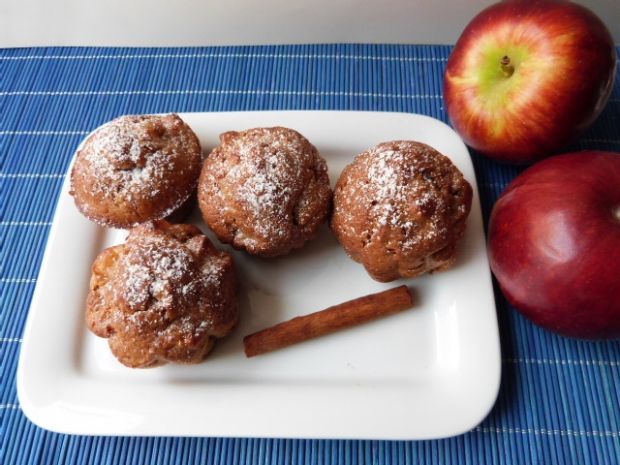 Przepis  cynamonowe muffiny z jabłkami przepis