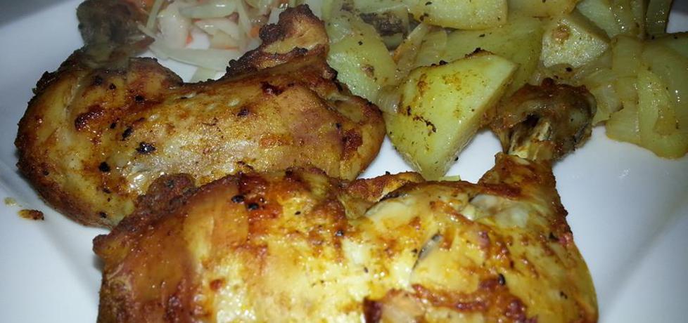 Pieczone udka z kurczaka z ziemniakami . (autor: kasiaaaaa ...